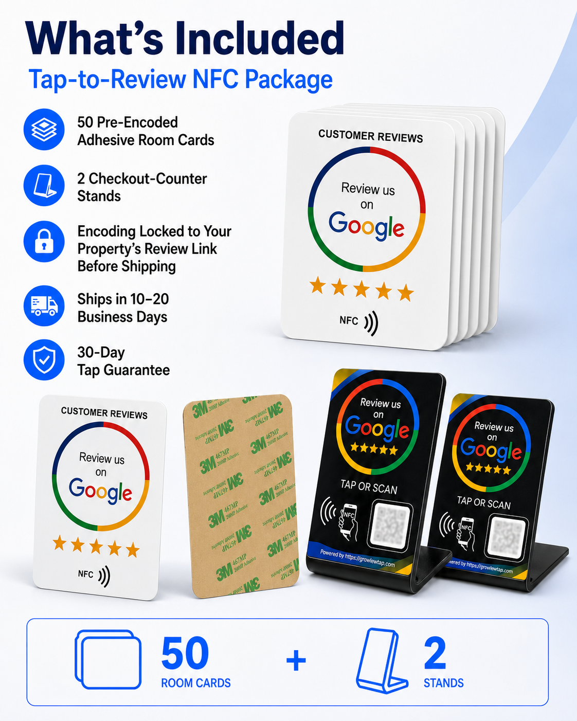 Room review card — front photo